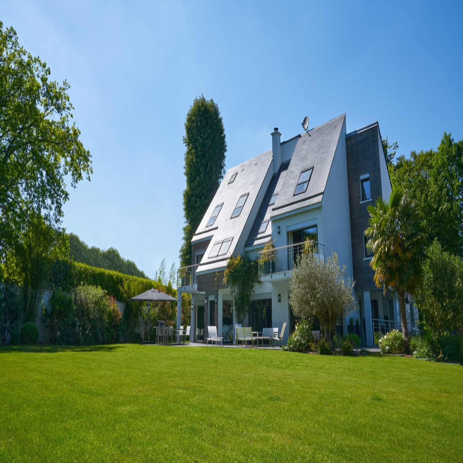 vente Chantilly villa d'architecte luxe 8 chambres 2600 M2 de terrain Signature Immobilier